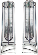 CIRO Filler Panel Light - Clear Lens - Red/Amber LEDs - Chrome 40002