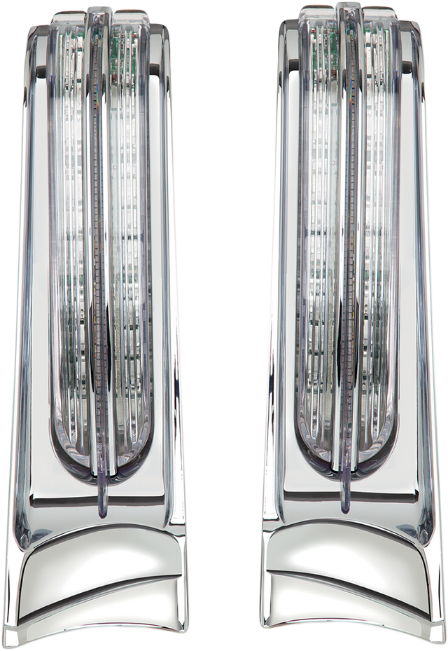 CIRO Filler Panel Light - Clear Lens - Red/Amber LEDs - Chrome 40002