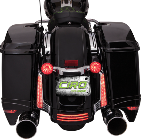 CIRO Filler Panel Light - Clear Lens - Red/Amber LEDs - Chrome 40022