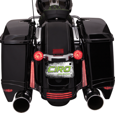 CIRO Filler Panel Light - Clear Lens - Red/Amber LEDs - Black 40023