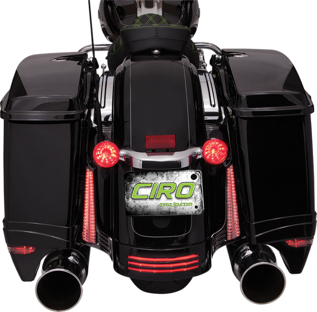 CIRO Filler Panel Light - Clear Lens - Red/Amber LEDs - Black 40023