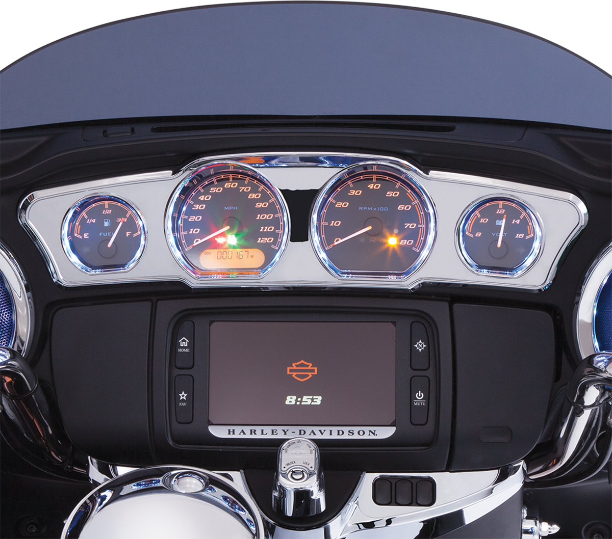Ciro Dash Accent with LEDs - Chrome 42200 - Cycle City Outdoors