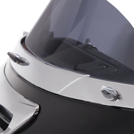 Ciro Screw Caps - Windshield - Chrome 10110 - Cycle City Outdoors