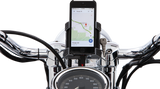 Ciro Premium Holder W/Charger - Chrome Mount 50212 - Cycle City Outdoors