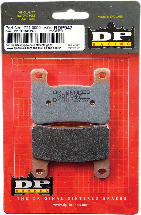 DP BRAKES RDP Racing Brake Pads - Kawasaki/Suzuki RDP947 - Cycle City Outdoors