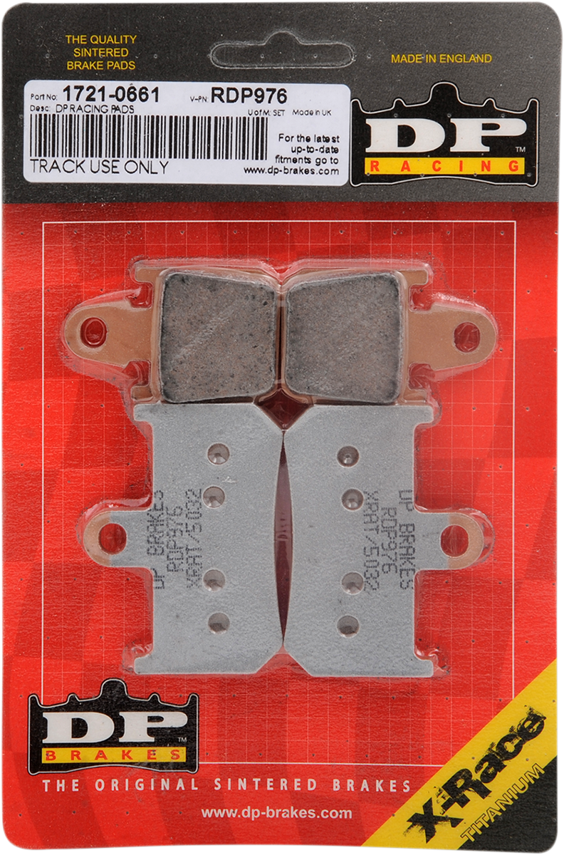 DP BRAKES RDP Racing Brake Pads - YZF 1000 R RDP976 - Cycle City Outdoors