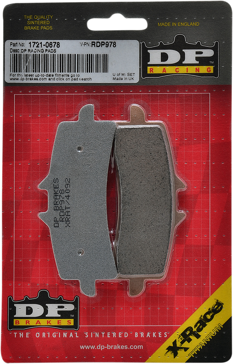 DP BRAKES RDP Racing Brake Pads RDP978 - Cycle City Outdoors