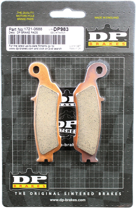 DP BRAKES Standard Brake Pads - Yamaha YZ DP983 - Cycle City Outdoors