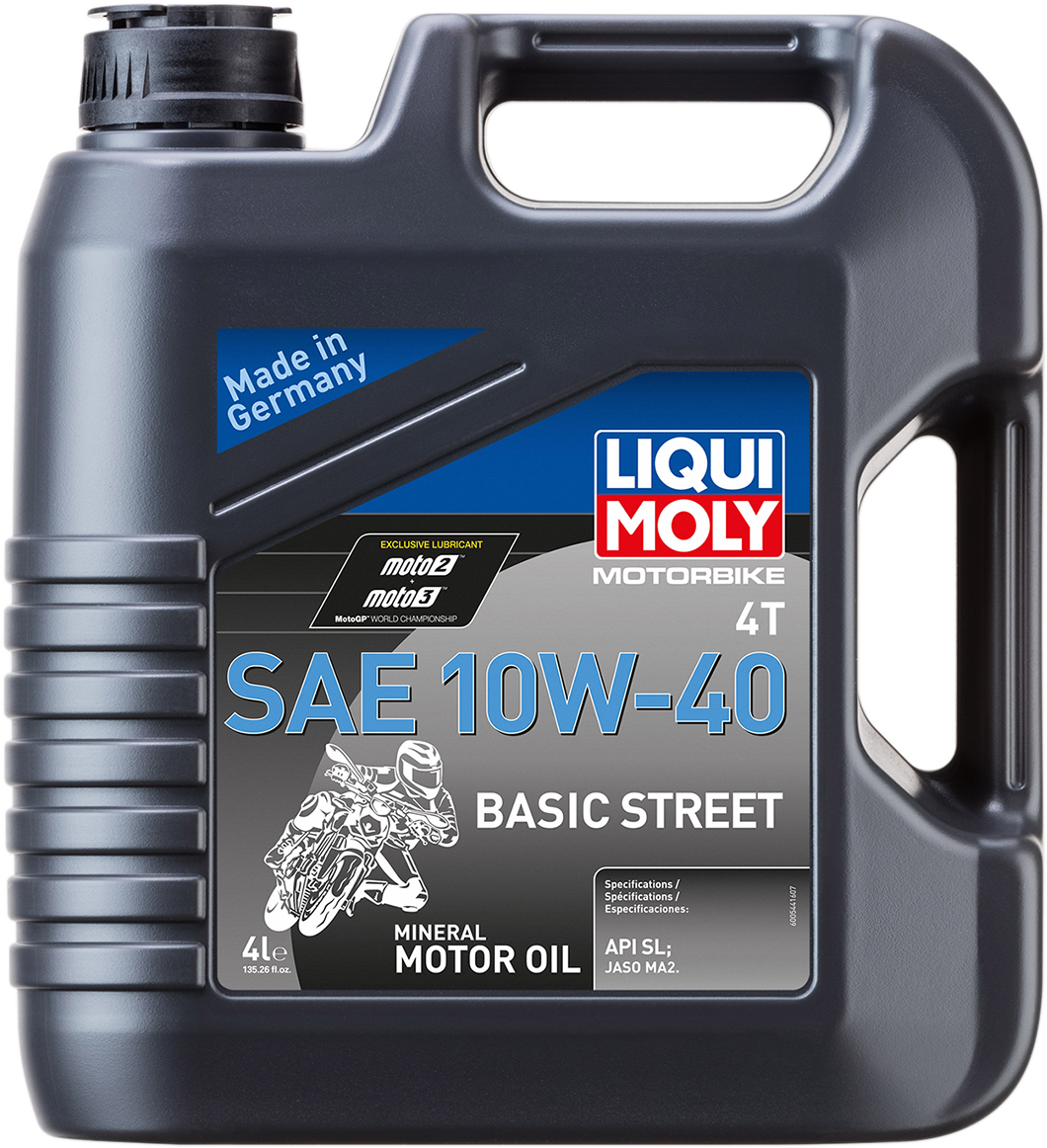 LIQUI MOLY Basic Street 4T Oil - 10W-40 - 4 Liters 20192