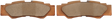 DP BRAKES Standard Brake Pads - YXZ 1000 DP568 - Cycle City Outdoors