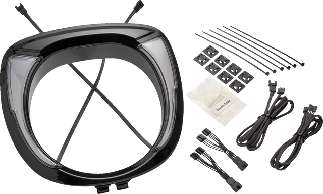 CIRO Headlight Bezel - Fang® - Chieftain - Black 46206