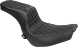 DRAG SPECIALTIES Predator 2-Up Seat - Vinyl - Double Diamond - Black Stitching - FLSB/FXLRS '18-'24 4688B