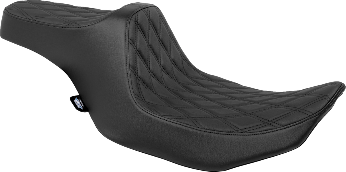 DRAG SPECIALTIES Predator III Seat - Double Diamond - Black - FLT/FLH '23-'24 4686B
