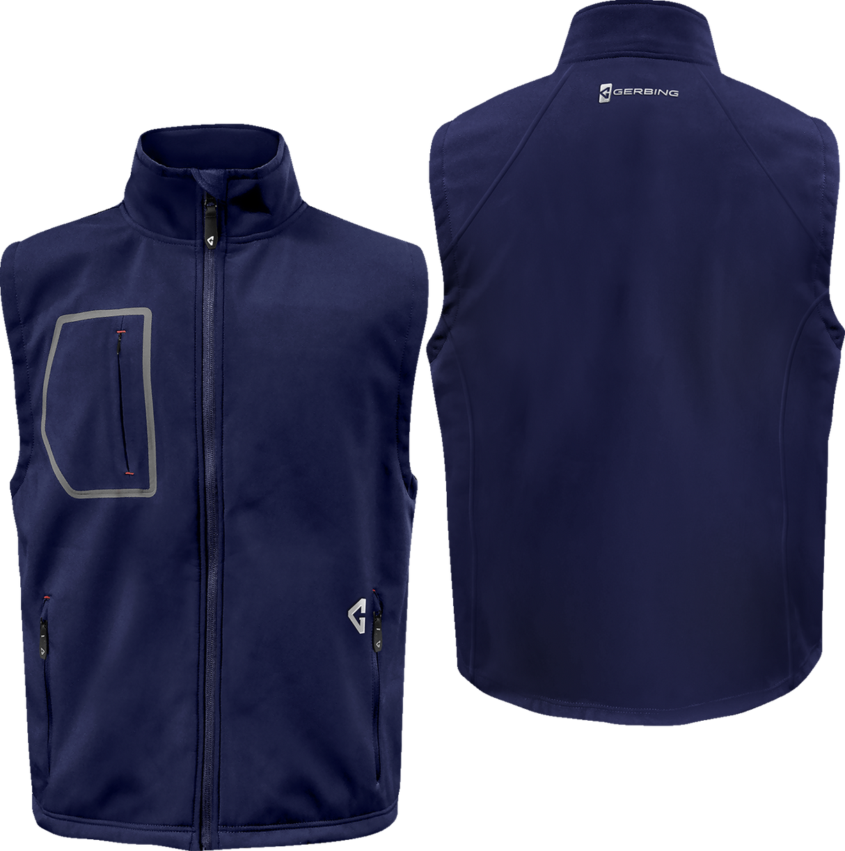 GERBING HEATED CLOTHING 7V Torrid Softshell Heated Vest 2.0 - Navy - Medium GERTVST7VMNM