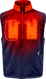 GERBING HEATED CLOTHING 7V Torrid Softshell Heated Vest 2.0 - Navy - Medium GERTVST7VMNM
