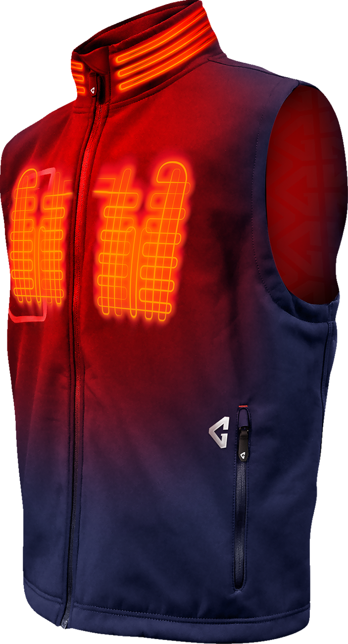 GERBING HEATED CLOTHING 7V Torrid Softshell Heated Vest 2.0 - Navy - Medium GERTVST7VMNM