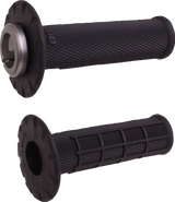 ODI Universal Lock-On Half Waffle Grips - Black/Black H21UHWB