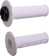 ODI Universal Lock-On Half Waffle Grips - White/Black H21UHWW