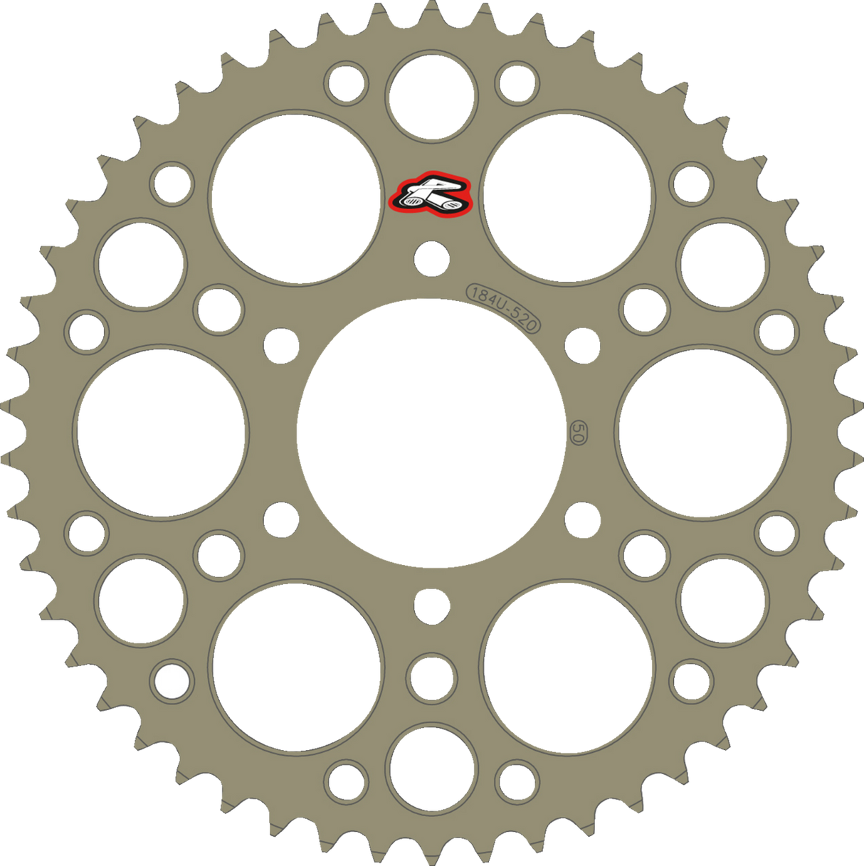 RENTHAL Rear Sprocket - Aluminum - 50 Tooth - Kawasaki 184U-520-50P-HA