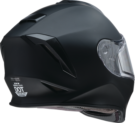 Z1R Youth Warrant Snow Helmet - Flat Black - Large 0122-0146