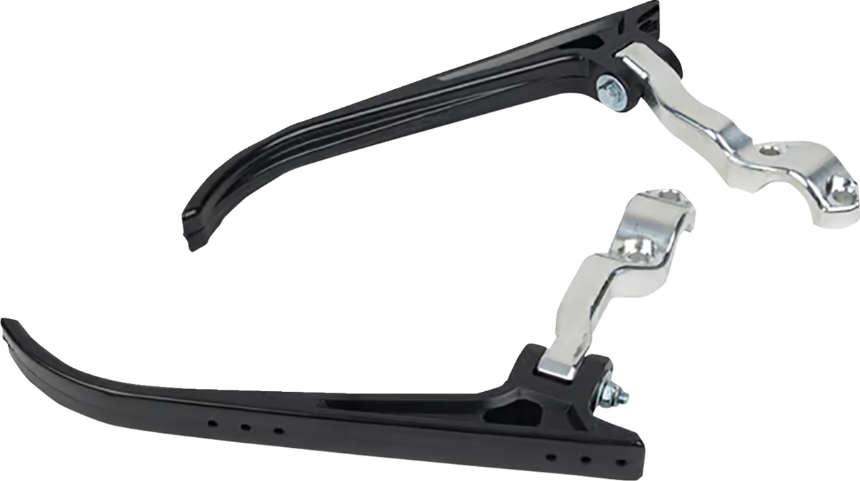 MOOSE OFFROAD Aluminum Open Ended Moto Roost Deflector Mounting Kit - Black - KX 450 53-8024