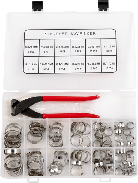 MOOSE OFFROAD Ear Clamp with Jaw Pincer - Assortment - Kit T03-6243K