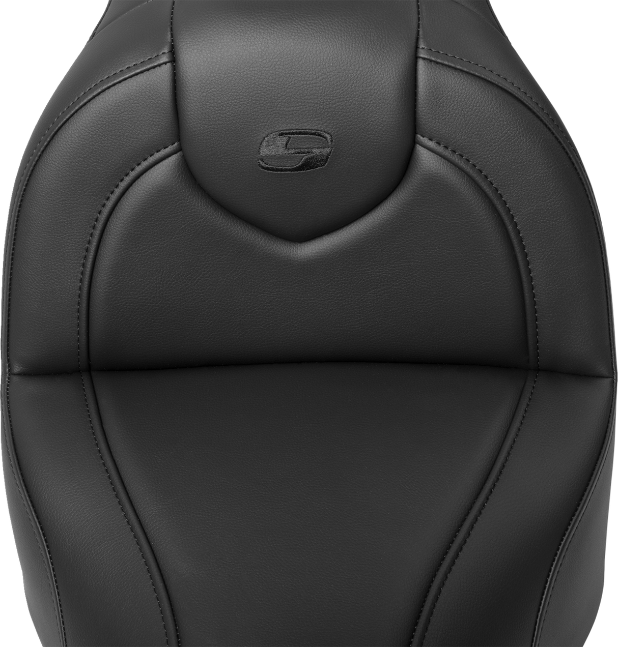 SADDLEMEN RoadSofa* Seat with Backrest - Black Stitch - FXBR/S '18-'20 - Part 818-31-187BR