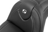 SADDLEMEN Roadsofa* Seat with Backrest - Carbon Fiber - FXBR/S '18-'20 - Part 818-31-185BR