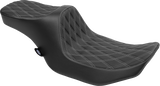 DRAG SPECIALTIES Predator III Seat - Double Diamond - Silver Stitching - FLT/FLH '23-'24 4690C