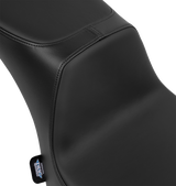 DRAG SPECIALTIES Predator III 2-Up Seat - Solar Leather - Smooth - FL '00-'17 4689E