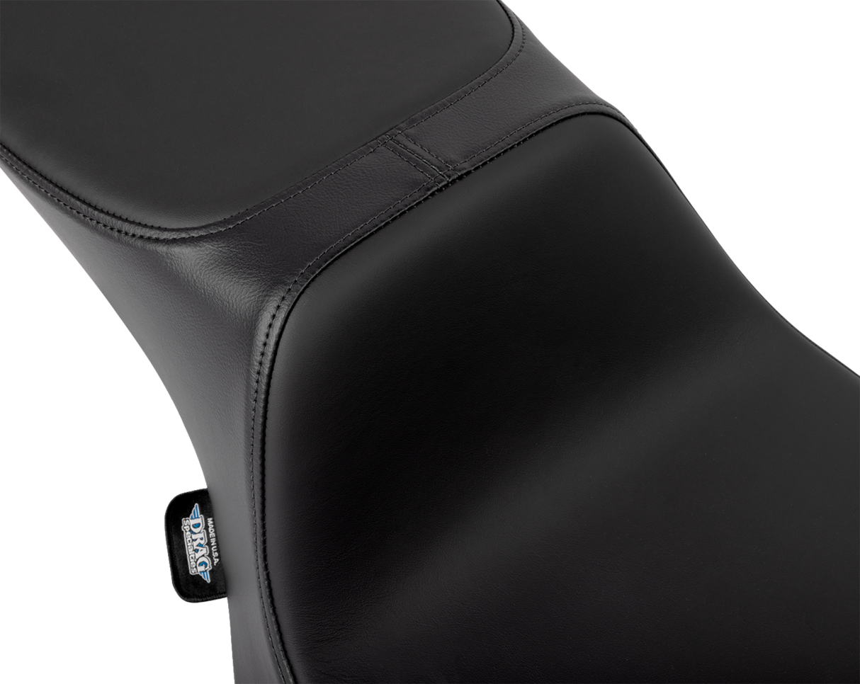 DRAG SPECIALTIES Predator III 2-Up Seat - Extended Reach - Solar Leather - Smooth - FLHX/FLTR '23-'24 4691E