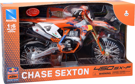 NEW RAY TOYS Red Bull KTM 450 SX-F - Chase Sexton #4 - 1:6 Scale 49743