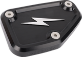 THRASHIN SUPPLY CO. Master Cylinder Cover - Brake - Front - Black/Twice-Cut TSC-3178-4