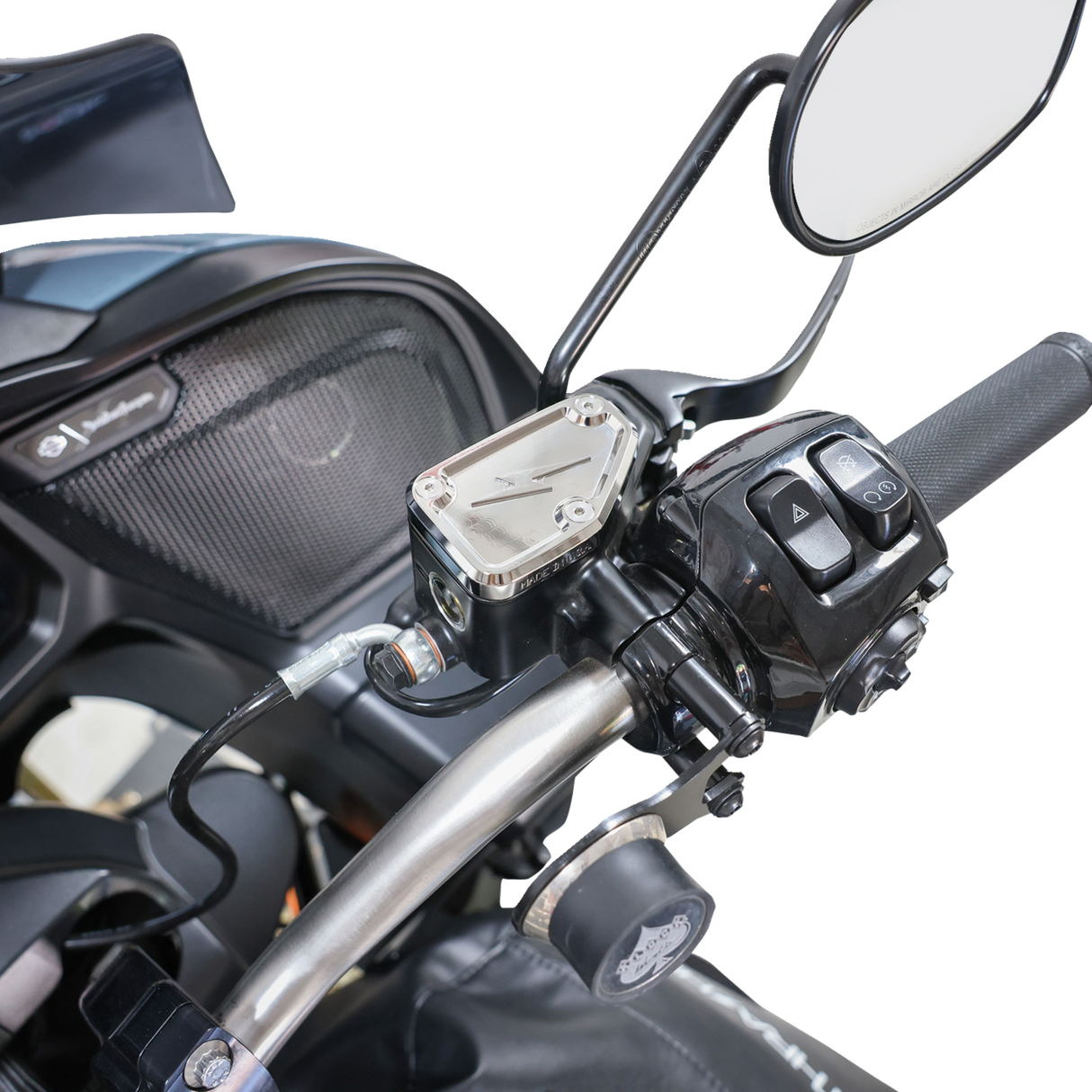 THRASHIN SUPPLY CO. Master Cylinder Cover - Brake - Front - Chrome TSC-3178-3