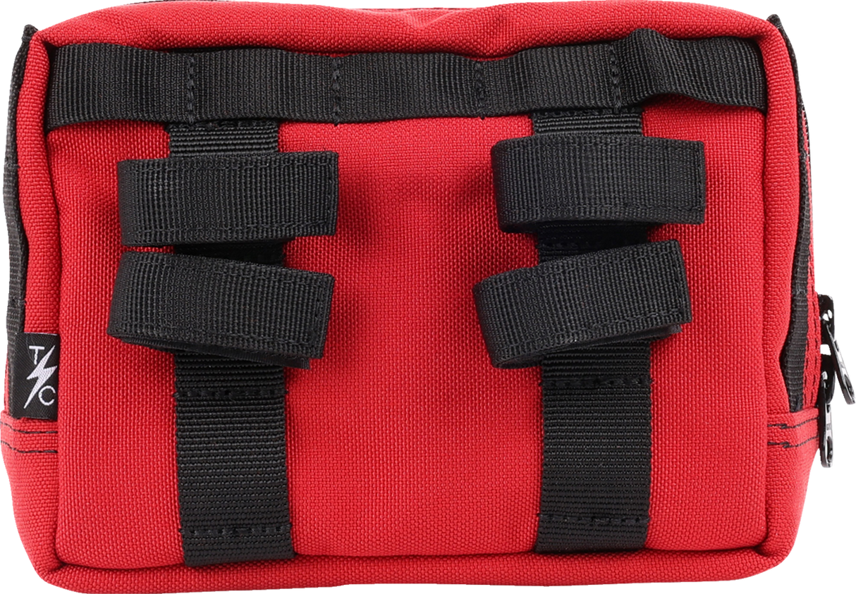 THRASHIN SUPPLY CO. Handlebar Bag - Red THB-0015