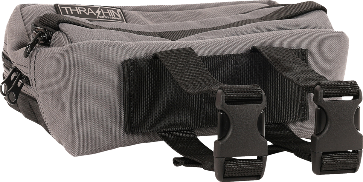 THRASHIN SUPPLY CO. Handlebar Bag Plus - Gray THB-0018