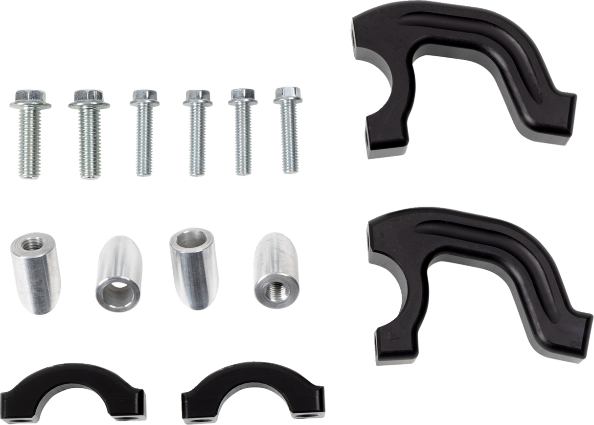 MOOSE OFFROAD Evo 2 Black Debris Deflectors with Tapered Clamp Set 50-5218B