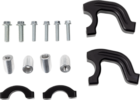 MOOSE OFFROAD Evo 2 Black Debris Deflectors with Tapered Clamp Set 50-5218B