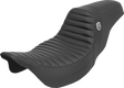 SADDLEMEN Pro Series SDC Performance Seat - w/o Backrest - Tuck-n-Roll/Carbon Fiber - Gripper - FL '08-'23 SC80807T