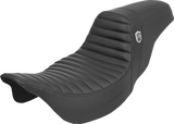 SADDLEMEN Pro Series SDC Performance Seat - w/o Backrest - Tuck-n-Roll/Carbon Fiber - Gripper - FL '08-'23 SC80807T