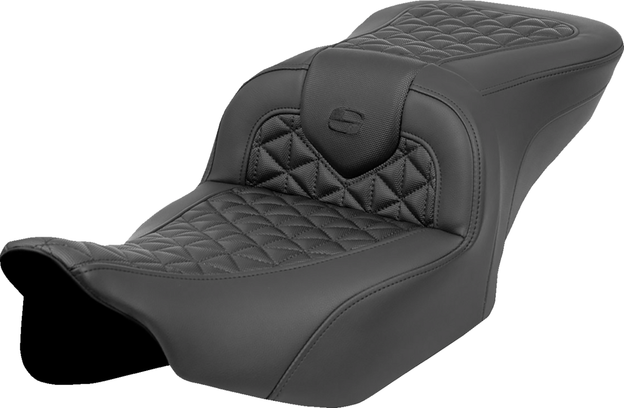 SADDLEMEN RoadSofa* Tri Gripper Seat - Standard Reach - No Backrest - FLH/FLT '23-'24 823-07-21000