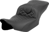 SADDLEMEN RoadSofa* Tri Gripper Seat - Standard Reach - No Backrest - FLH/FLT '23-'24 823-07-21000