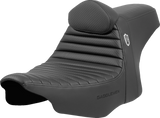 SADDLEMEN Pro Series SDC Performance Seat - Tuck-n-Roll - w/ Backrest - FLH/FLT '23-'24 SC82307TB