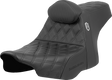 SADDLEMEN Pro Series SDC Performance Seat - Lattice Stitch - Gripper - w/ Backrest - FLH/FLT '23-'24 SC82307DB0