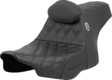 SADDLEMEN Pro Series SDC Performance Seat - Lattice Stitch - Gripper - w/ Backrest - FLH/FLT '23-'24 SC82307DB0