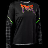 Fox Racing - Womens Flexair Ls Jersey Celz - Blk - S