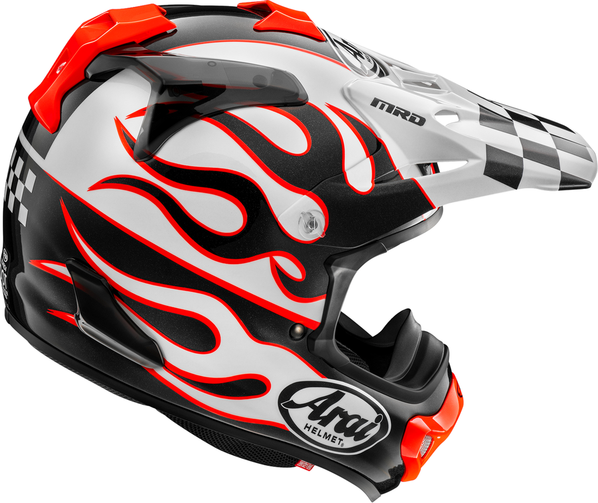 ARAI HELMETS VX-Pro4 Helmet - Flame - White - XL 0110-8958