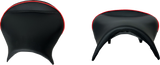SHOW CHROME Ryker Combat Seat - Black w/ Red Trim - Can-Am Ryker 41-429