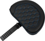 SADDLEMEN Roadsofa* Extended Reach Seat - with Backrest - Honeycomb - Blue Stitch - FLTR/FLHX '23-'24 823-07-190B1