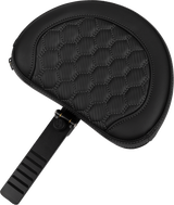 SADDLEMEN Roadsofa* Extended Reach Seat - with Backrest - Honeycomb - Dark Gray Stitch - FLTR/FLHX '23-'24 823-07-190B2